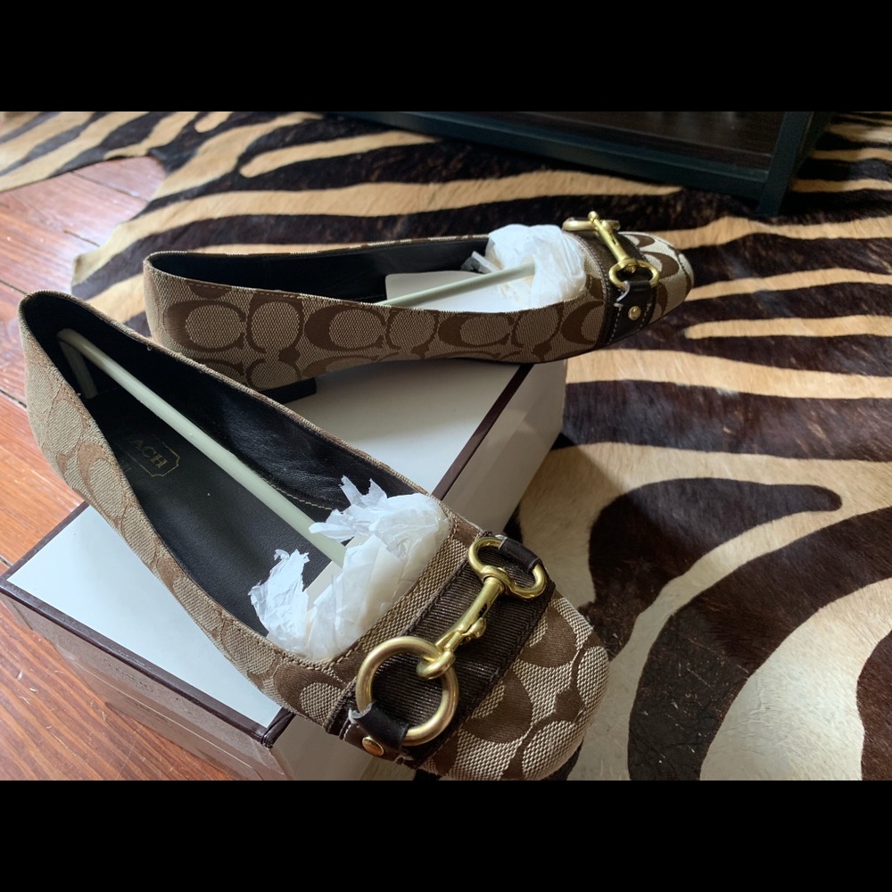 COACH Signature BLISS Flats VINTAGE Sz8